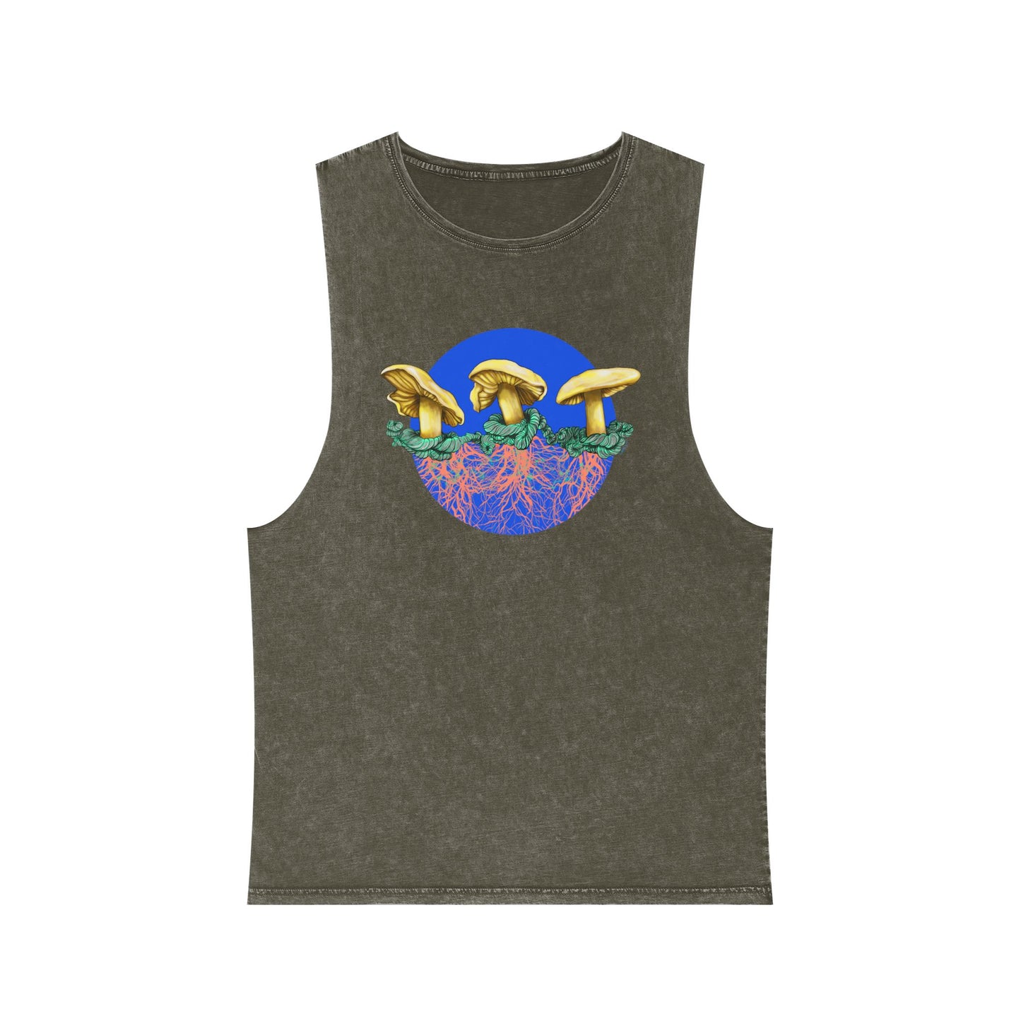 Waxy Caps Unisex Stonewash Tank Top