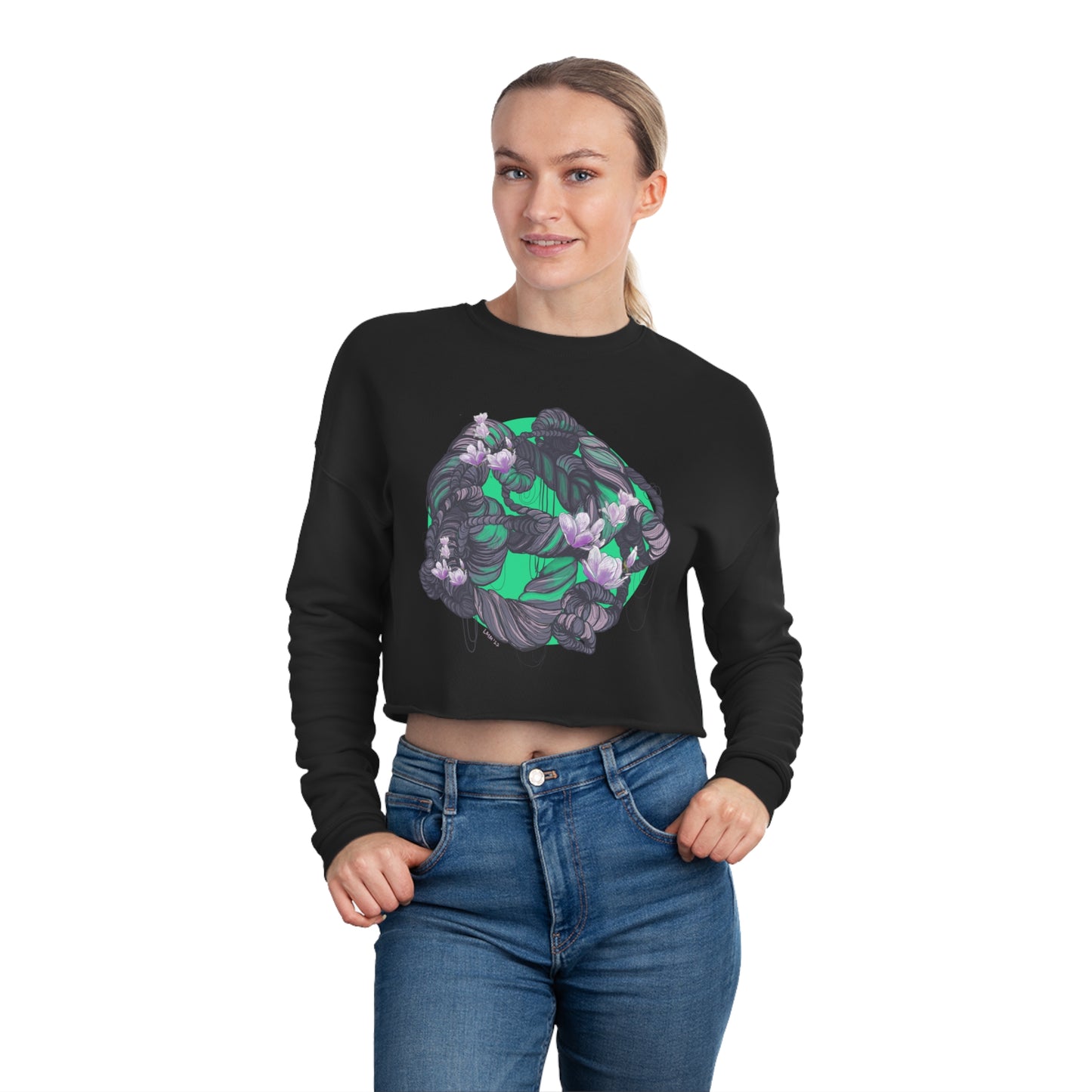 Magnolia Planet Cropped Sweatshirt