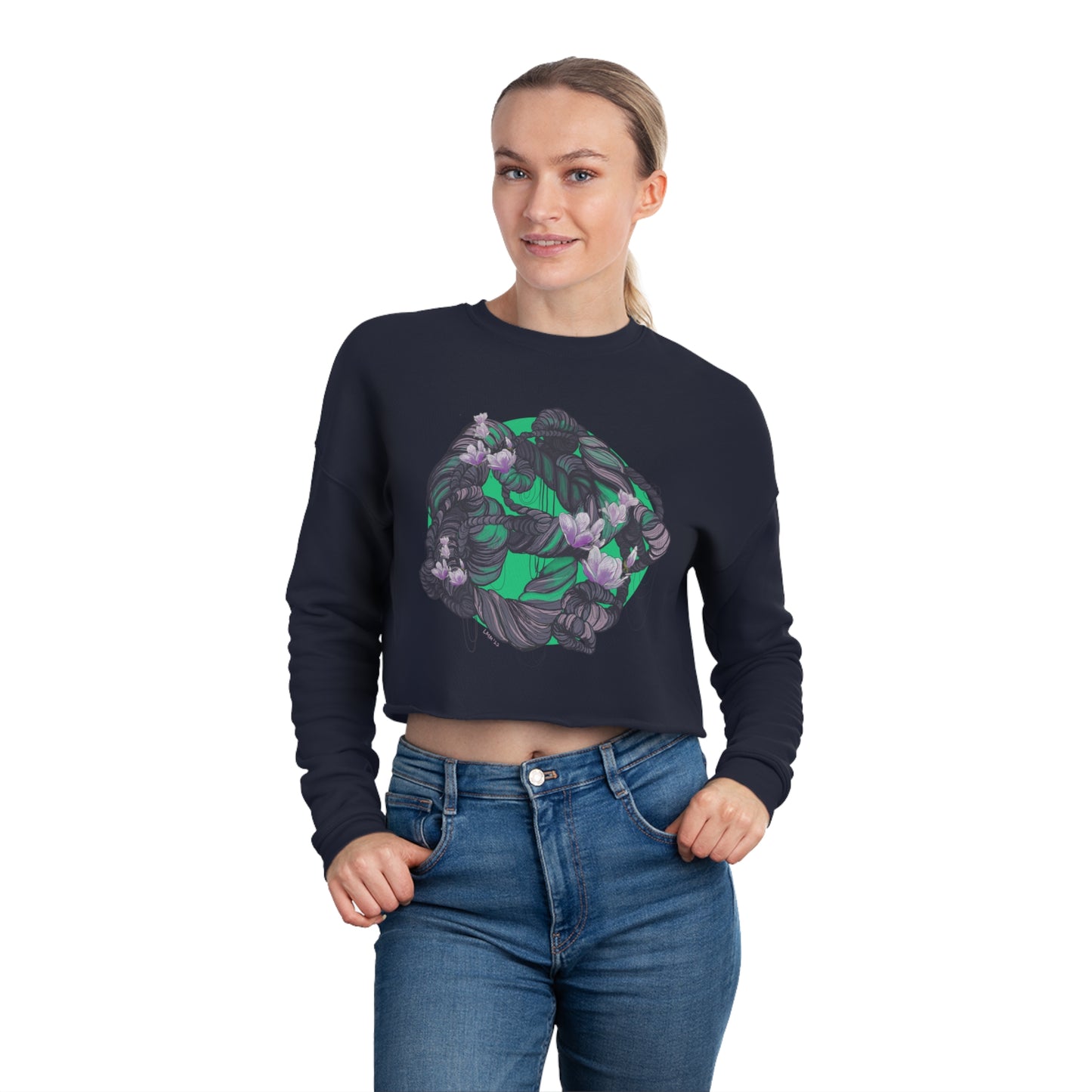 Magnolia Planet Cropped Sweatshirt