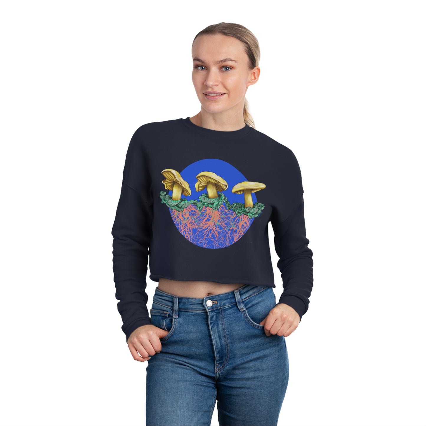 Waxy Cap Planet Cropped Sweatshirt