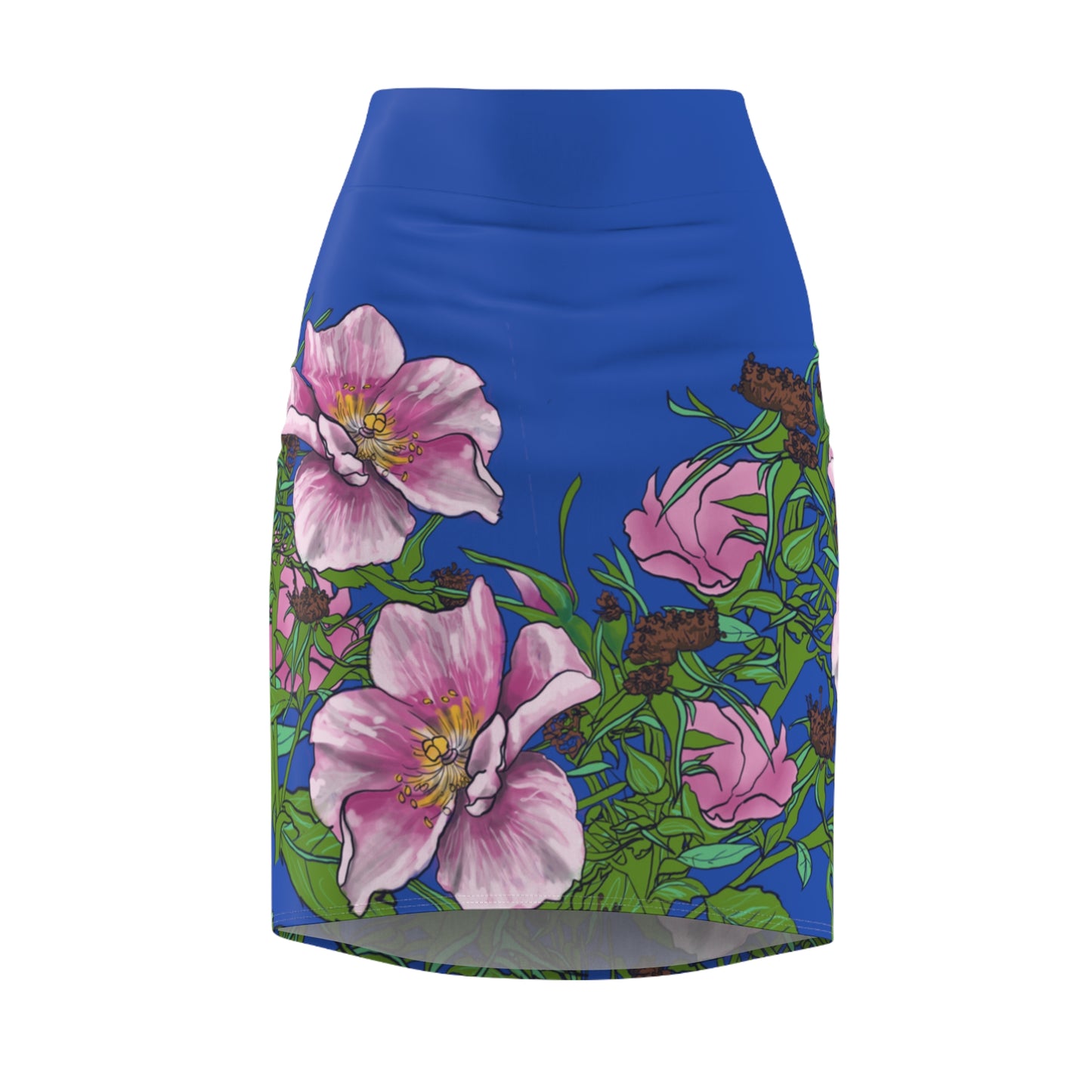 Wild Roses Pencil Skirt