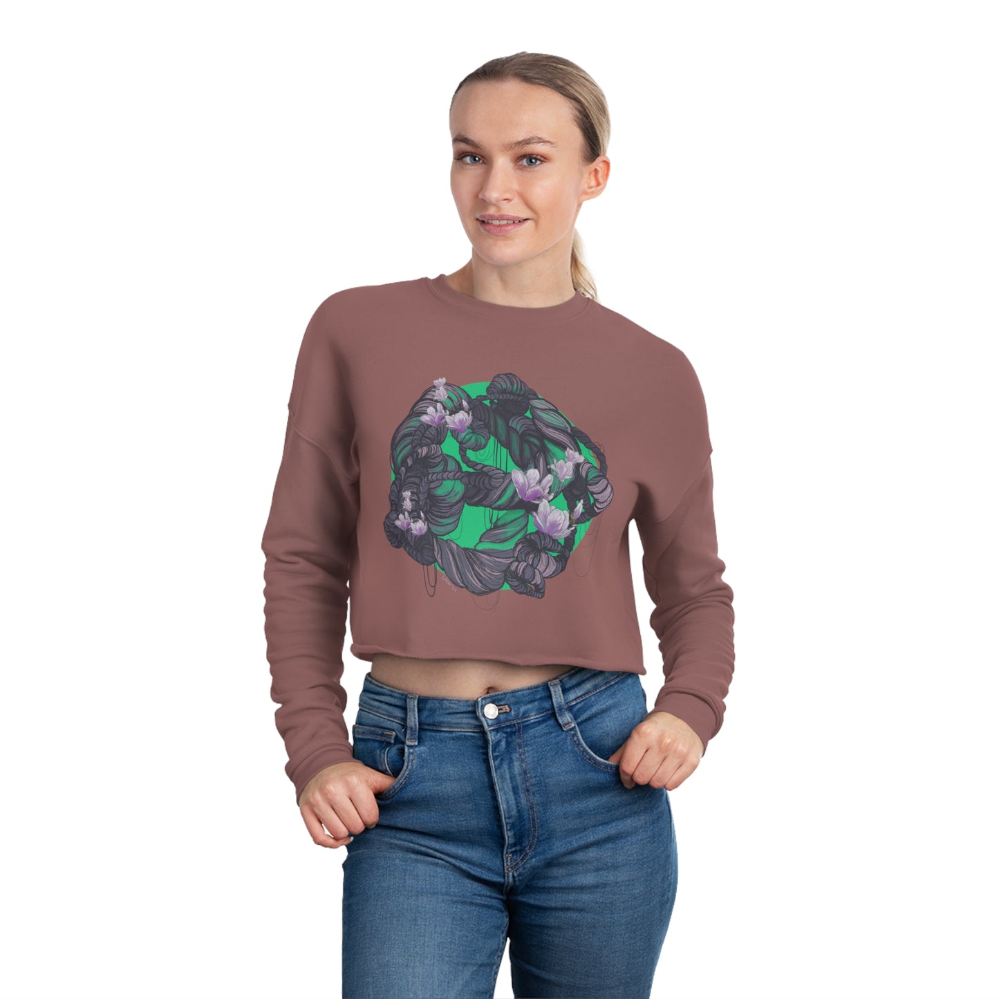 Magnolia Planet Cropped Sweatshirt