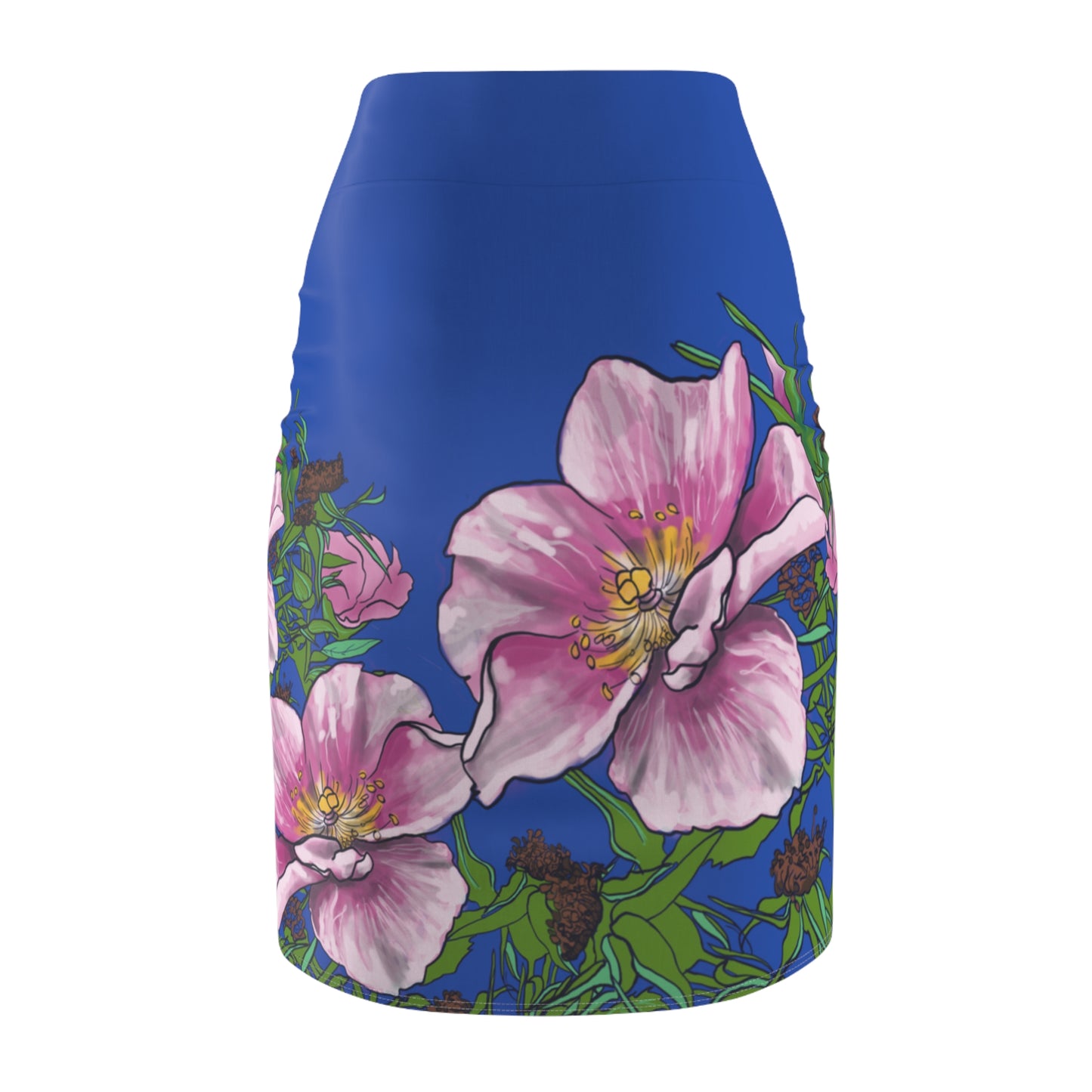 Wild Roses Pencil Skirt